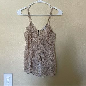 Forever 21 floral ruffle camisole tank top blouse